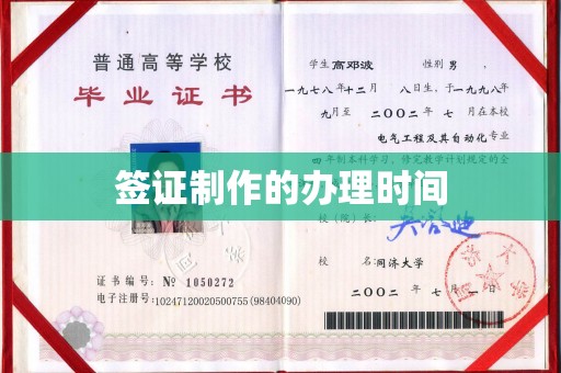 官田签证制作的办理时间