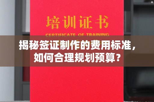 官田揭秘签证制作的费用标准，如何合理规划预算？