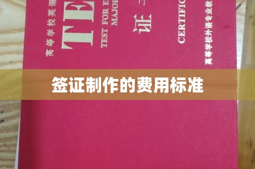 官田签证制作的费用标准