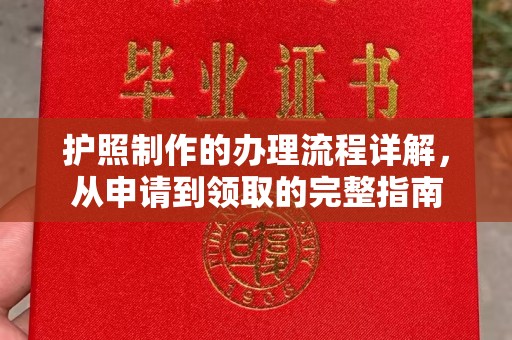 官田护照制作的办理流程详解，从申请到领取的完整指南