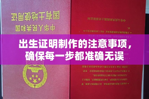 官田出生证明制作的注意事项，确保每一步都准确无误