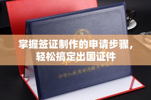 官田掌握签证制作的申请步骤，轻松搞定出国证件