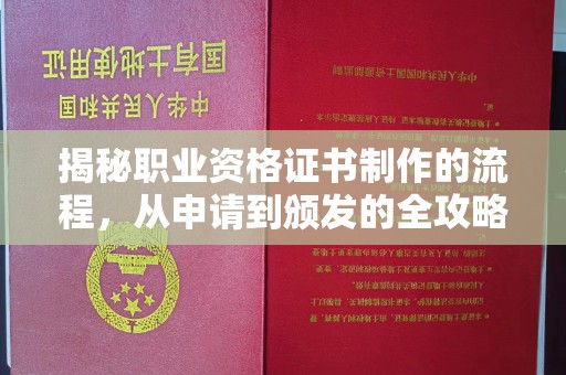 官田揭秘职业资格证书制作的流程，从申请到颁发的全攻略