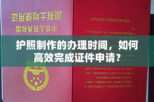 官田护照制作的办理时间，如何高效完成证件申请？