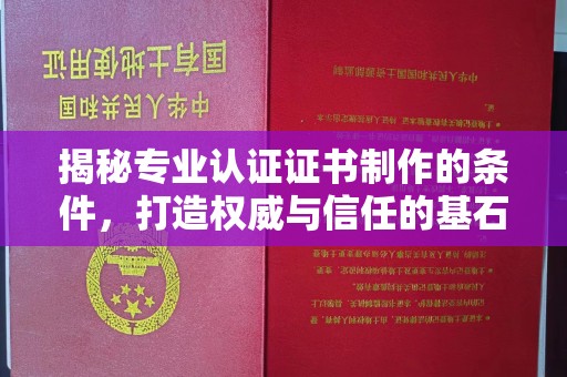 官田揭秘专业认证证书制作的条件，打造权威与信任的基石