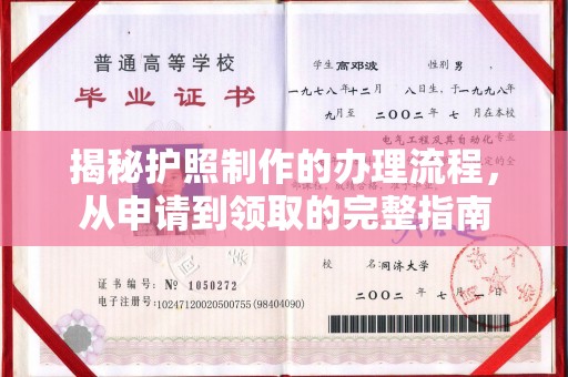 官田揭秘护照制作的办理流程，从申请到领取的完整指南