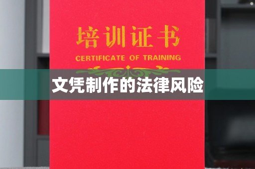 官田文凭制作的法律风险