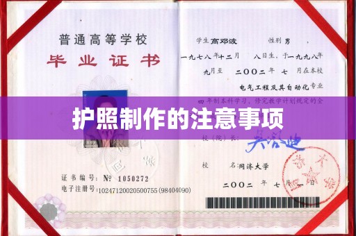 官田护照制作的注意事项